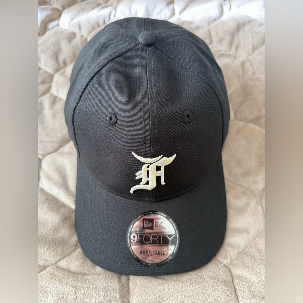 Men's Chicago White Sox New Era x Fear of God Black 9FORTY Adjustable Hat - Picture 3 of 11